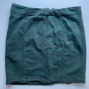 Free people green plaid skirt